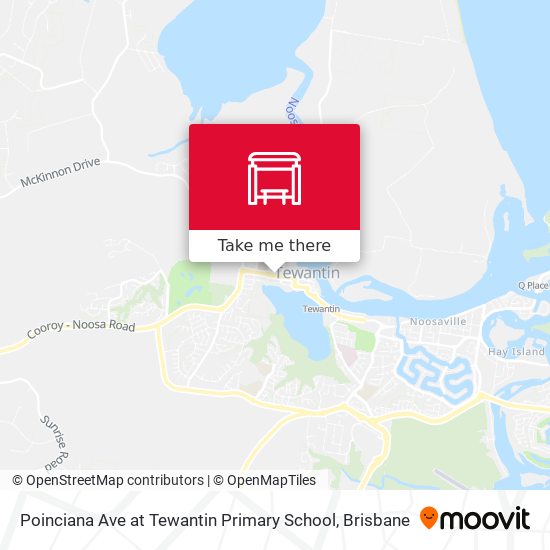 Poinciana Ave at Tewantin Primary School map