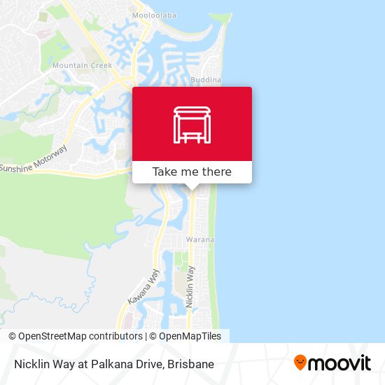 Nicklin Way at Palkana Drive map