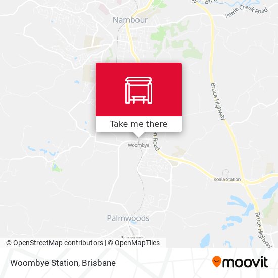 Mapa Woombye Station