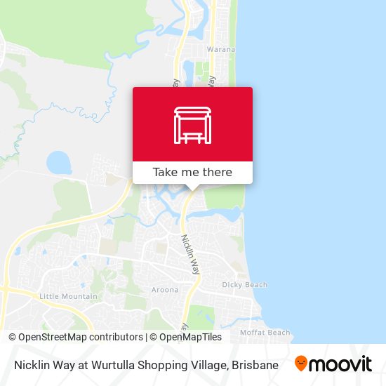 Nicklin Way at Wurtulla Shopping Village map