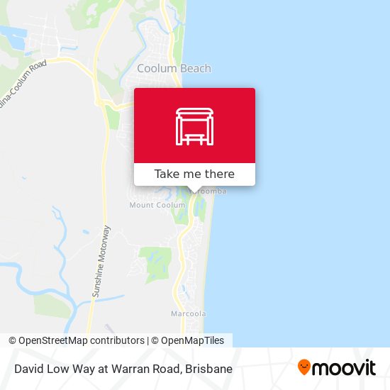 David Low Way at Warran Road map