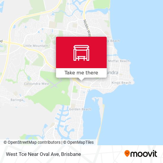 West Tce Near Oval Ave map