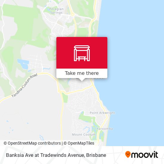 Banksia Ave at Tradewinds Avenue map