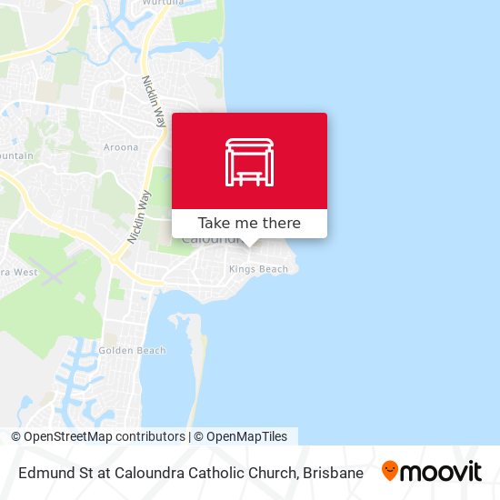 Edmund St at Caloundra Catholic Church map