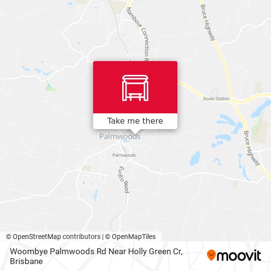 Woombye Palmwoods Rd Near Holly Green Cr map