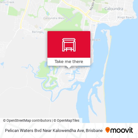 Mapa Pelican Waters Bvd Near Kalowendha Ave