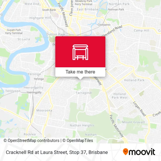 Cracknell Rd at Laura Street, Stop 37 map