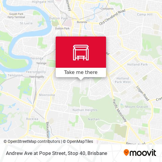 Andrew Ave at Pope Street, Stop 40 map