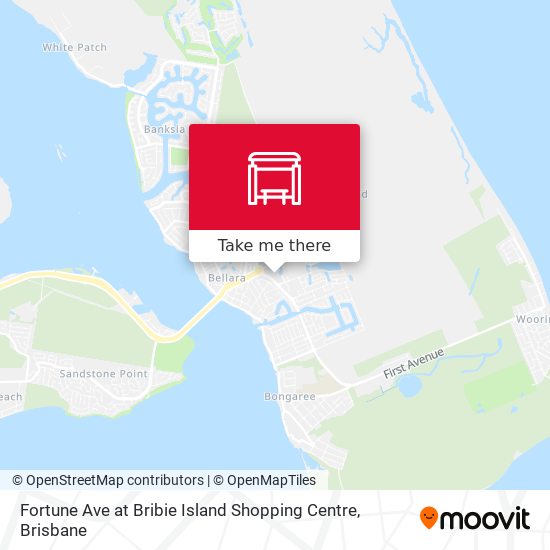 Fortune Ave at Bribie Island Shopping Centre map