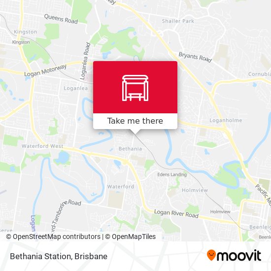 Bethania Station map