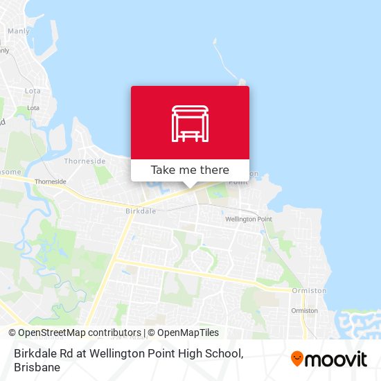 Mapa Birkdale Rd at Wellington Point High School