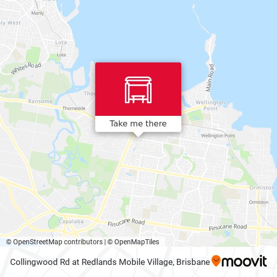 Collingwood Rd at Redlands Mobile Village map