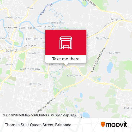Thomas St at Queen Street map