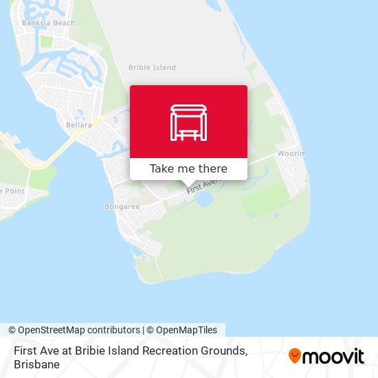 First Ave at Bribie Island Recreation Grounds map