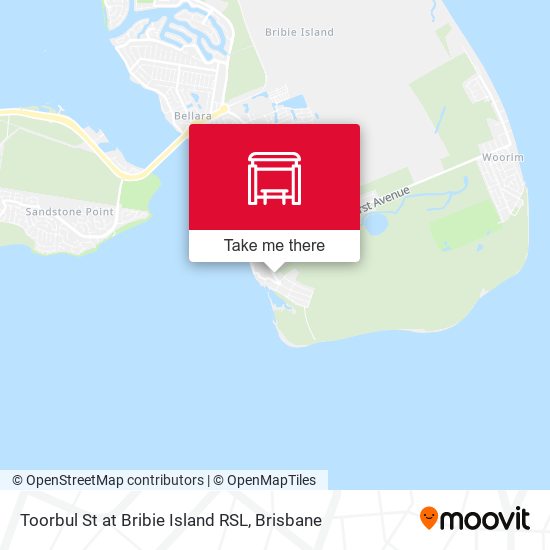Toorbul St at Bribie Island RSL map