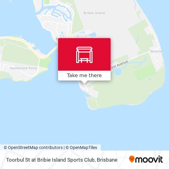 Mapa Toorbul St at Bribie Island Sports Club