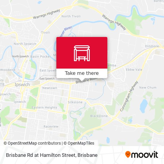 Brisbane Rd at Hamilton Street map