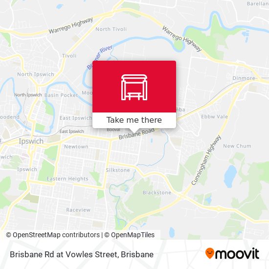 Brisbane Rd at Vowles Street map