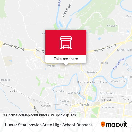 Hunter St at Ipswich State High School map