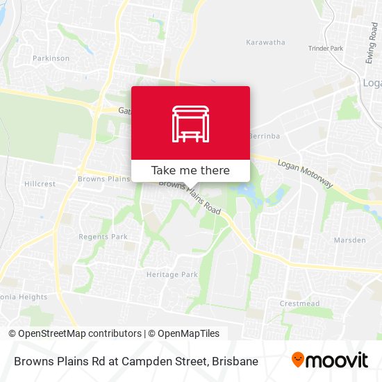 Mapa Browns Plains Rd at Campden Street