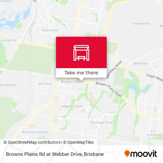 Browns Plains Rd at Webber Drive map