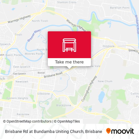 Brisbane Rd at Bundamba Uniting Church map