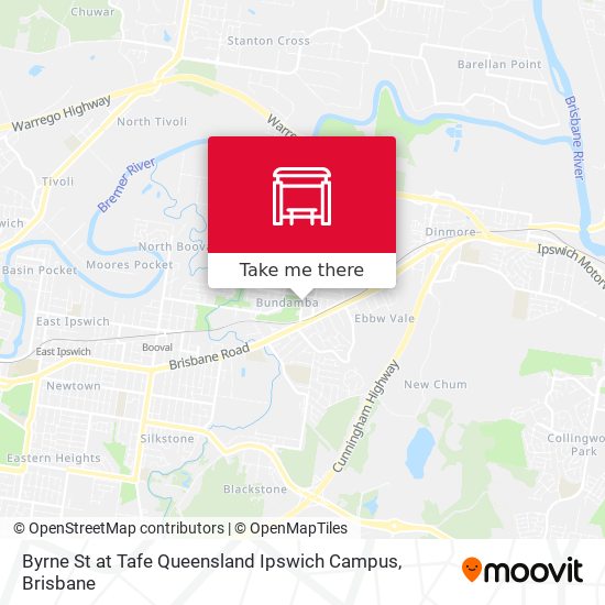 Mapa Byrne St at Tafe Queensland Ipswich Campus