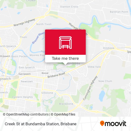 Creek St at Bundamba Station map