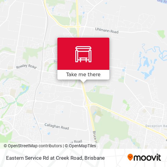 Eastern Service Rd at Creek Road map