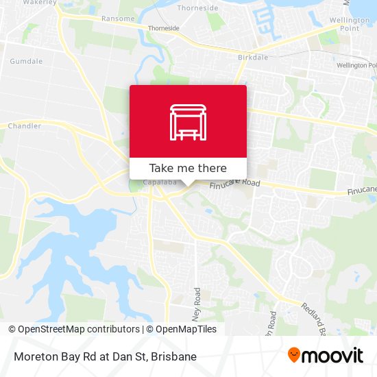 Moreton Bay Rd at Dan St map