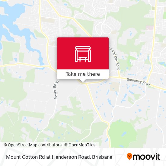 Mapa Mount Cotton Rd at Henderson Road