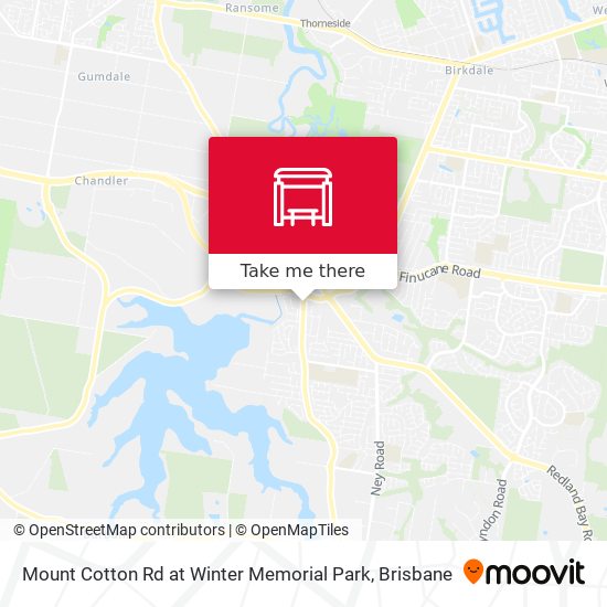 Mount Cotton Rd at Winter Memorial Park map