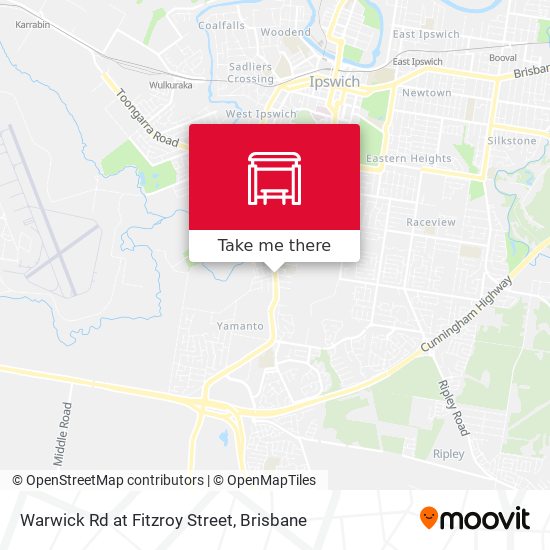 Warwick Rd at Fitzroy Street map
