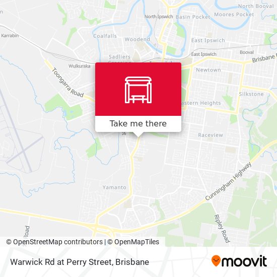 Warwick Rd at Perry Street map