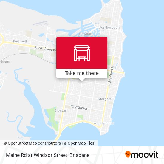 Maine Rd at Windsor Street map
