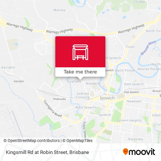 Kingsmill Rd at Robin Street map