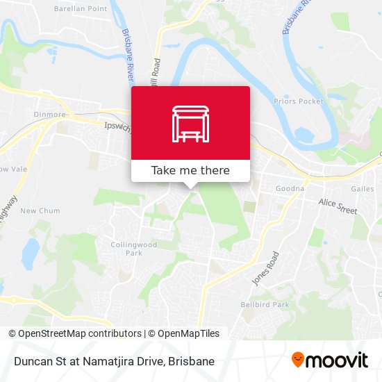 Mapa Duncan St at Namatjira Drive