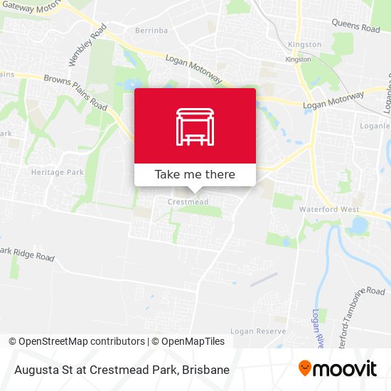 Augusta St at Crestmead Park map