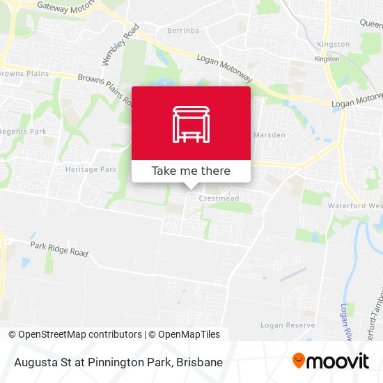 Augusta St at Pinnington Park map