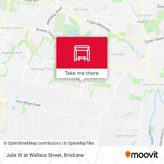 Julie St at Wallace Street map