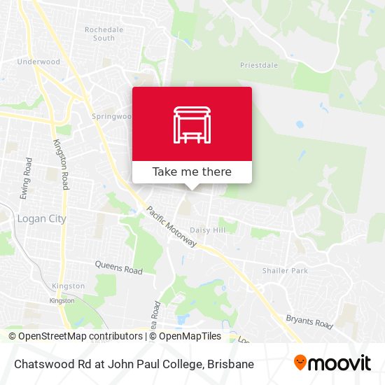 Chatswood Rd at John Paul College map