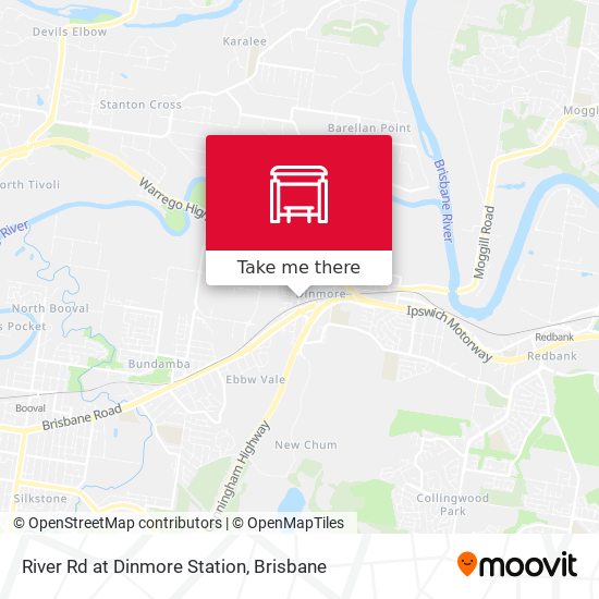 River Rd at Dinmore Station map