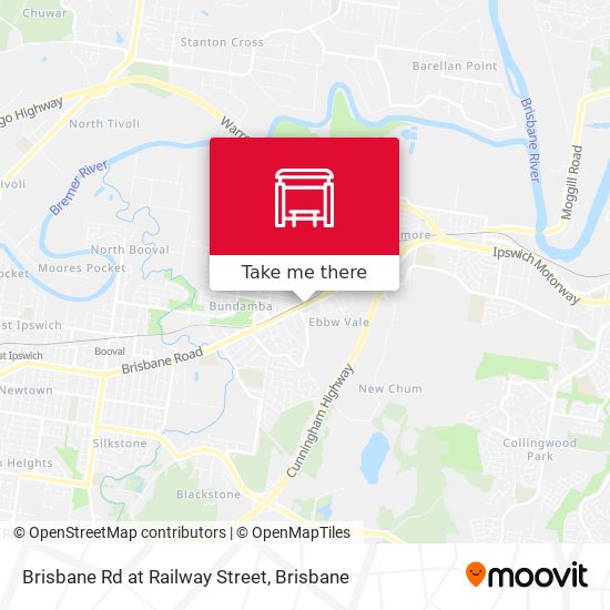 Mapa Brisbane Rd at Railway Street