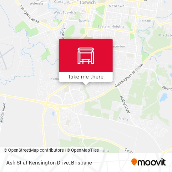 Ash St at Kensington Drive map