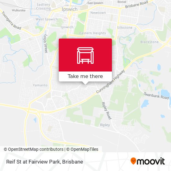 Reif St at Fairview Park map