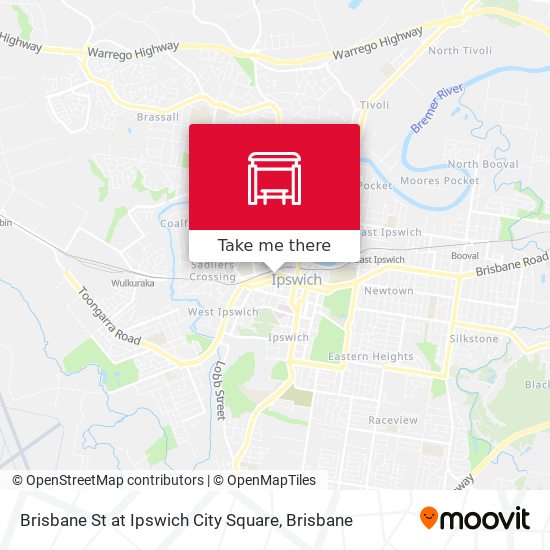 Brisbane St at Ipswich City Square map