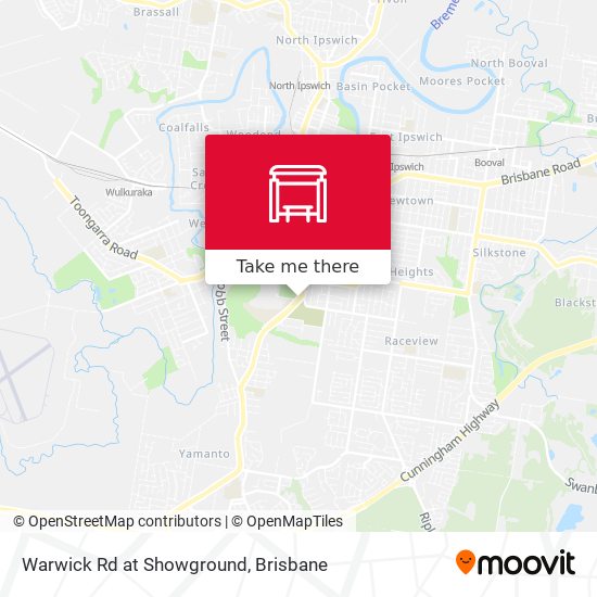 Warwick Rd at Showground map