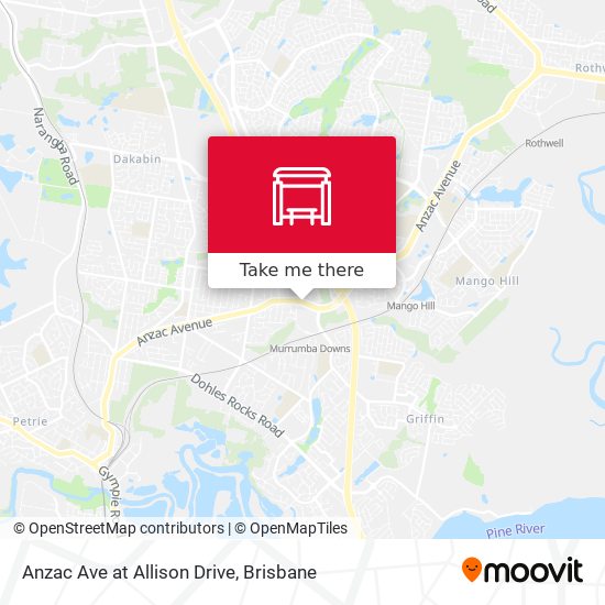 Anzac Ave at Allison Drive map