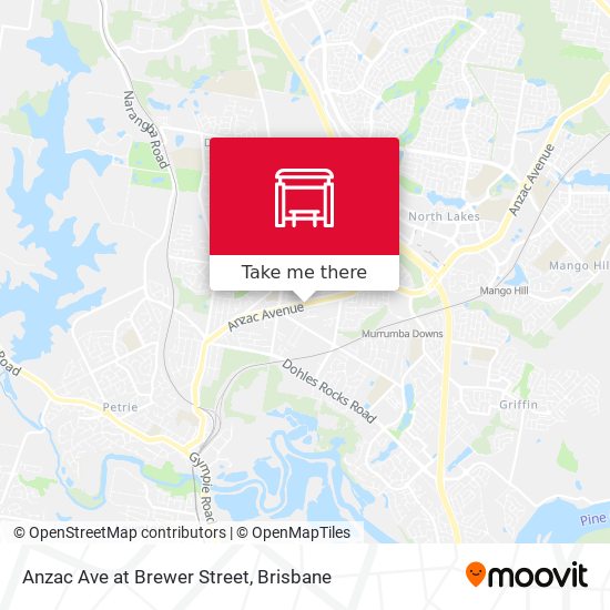 Anzac Ave at Brewer Street map