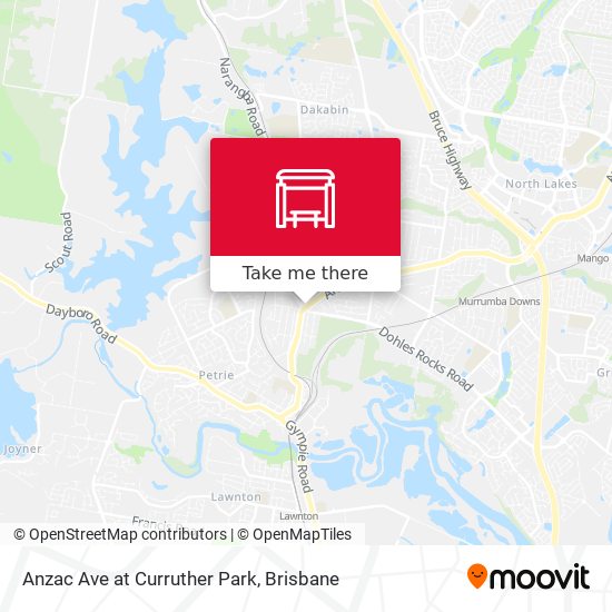 Anzac Ave at Curruther Park map
